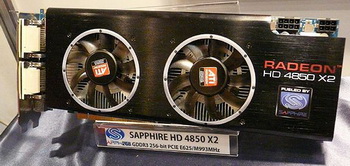 Sapphire radeon HD 4850 X2